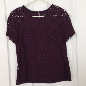 JCREW Eyelet Top